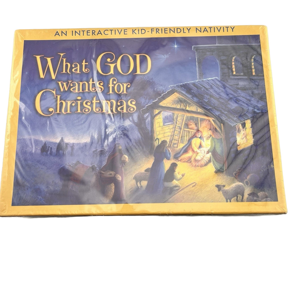 What God Wants for Christmas Interactive Nativity Family Life 2005 Unopened